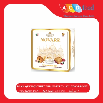 BÁNH QUY HỘP THIẾC NHÂN MỨT VÀ SCL NOVARR MIX